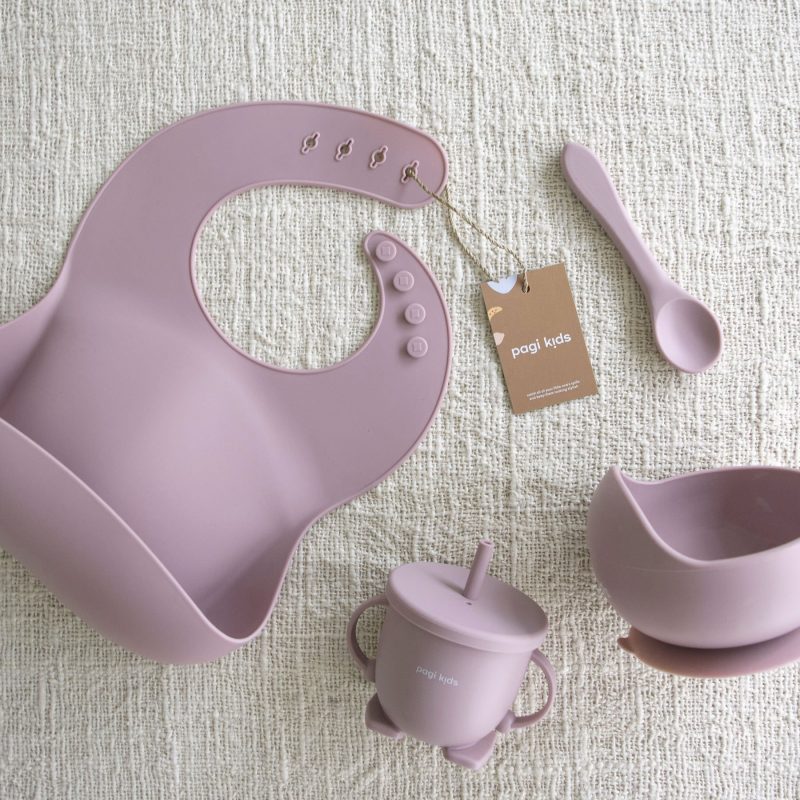 Feeding Set in Lilac