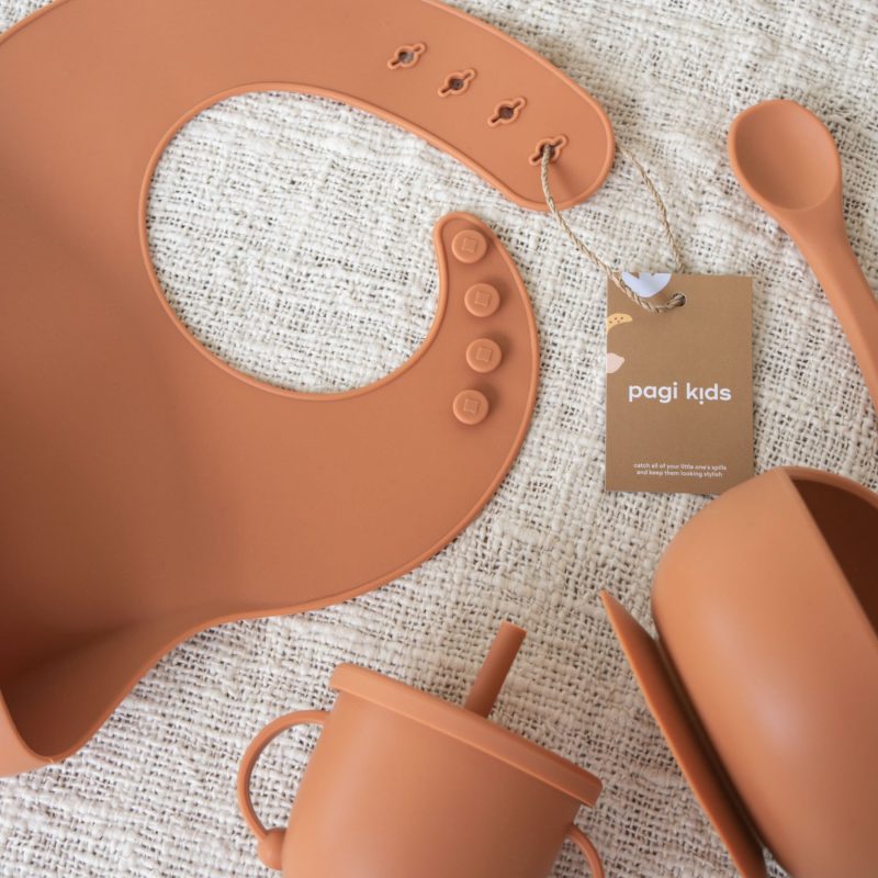 Feeding Set in Terracotta