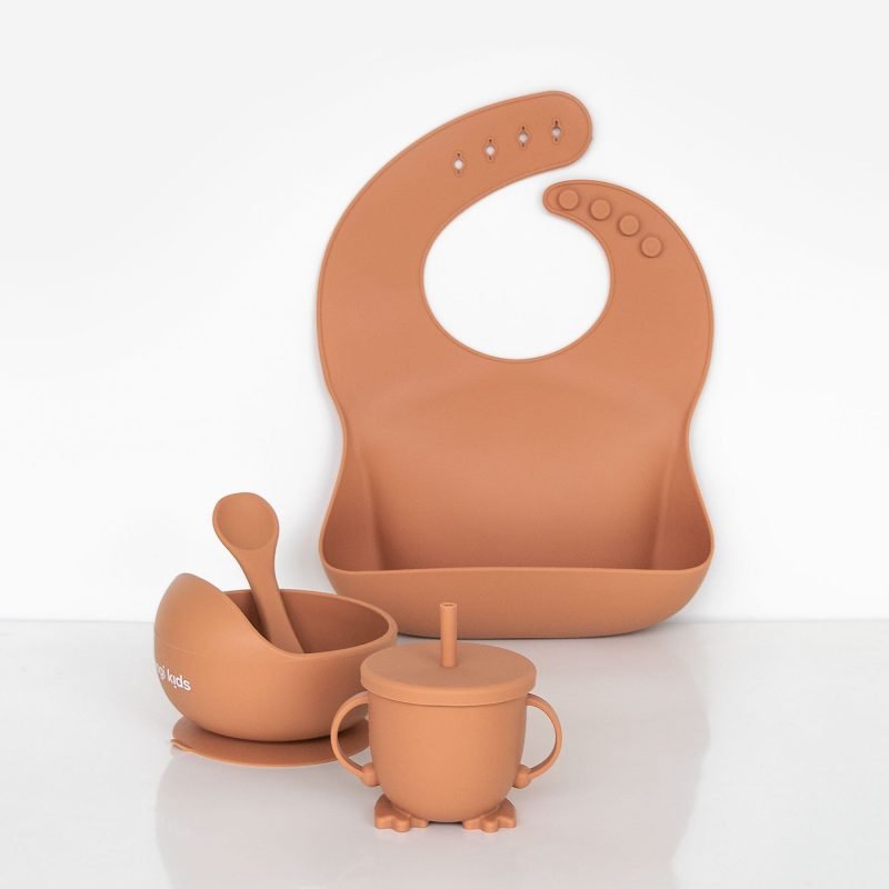 Feeding Set in Terracotta